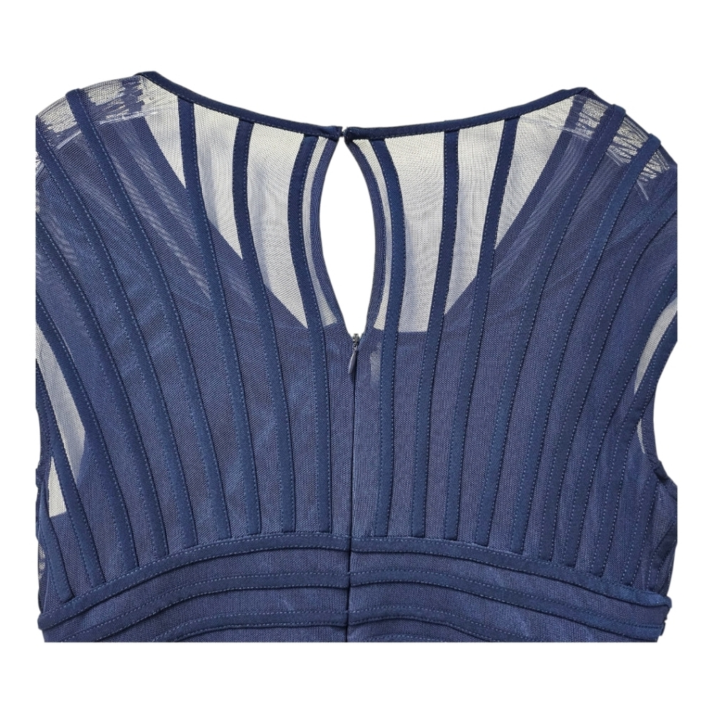 Adrianna Papell Navy Blue Backless Dress - Picture 5 of 8